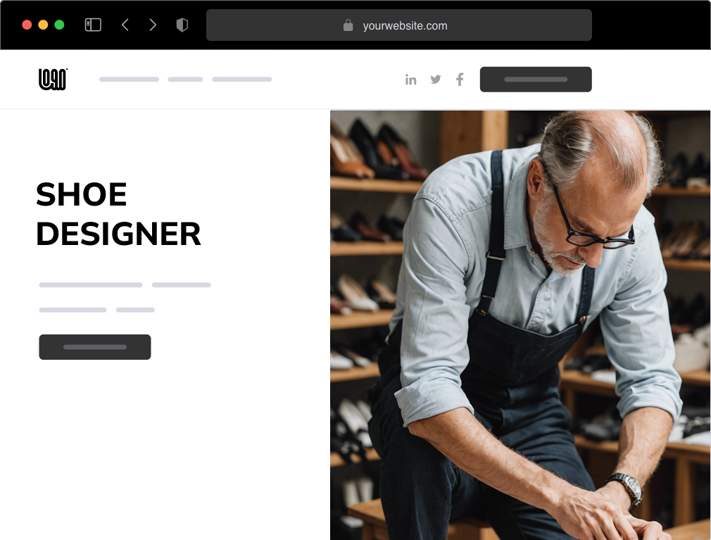 Shoe maker website on sale