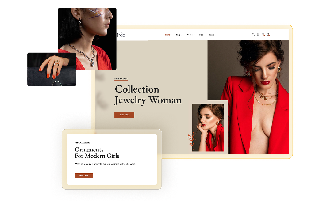 Create a standout website for selling jewelry