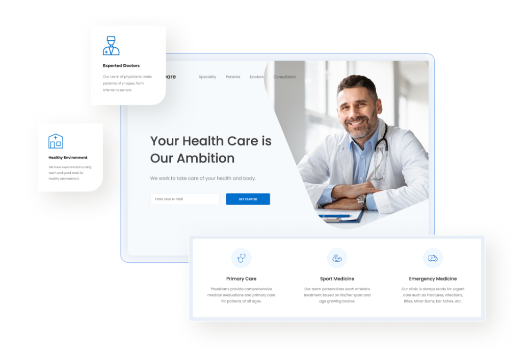Build your type of medical website