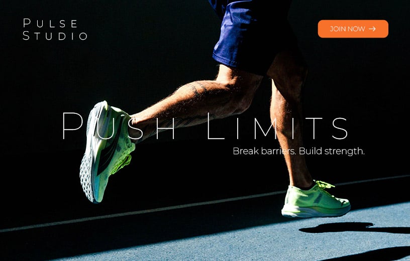 a picture of a fitness coach website