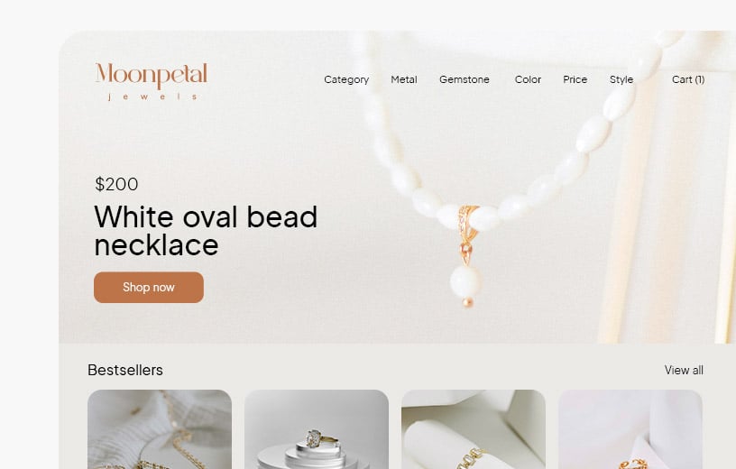 a picture of an online store