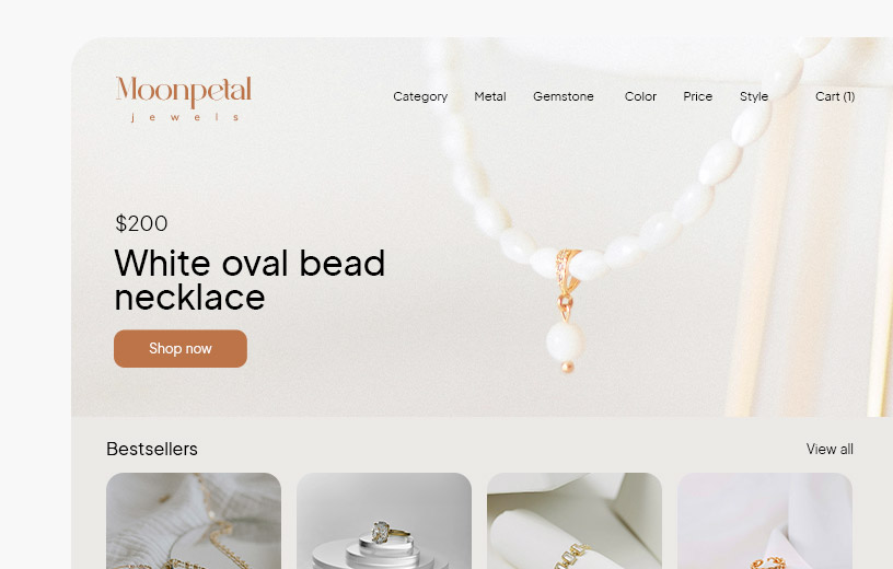 a picture of an online store