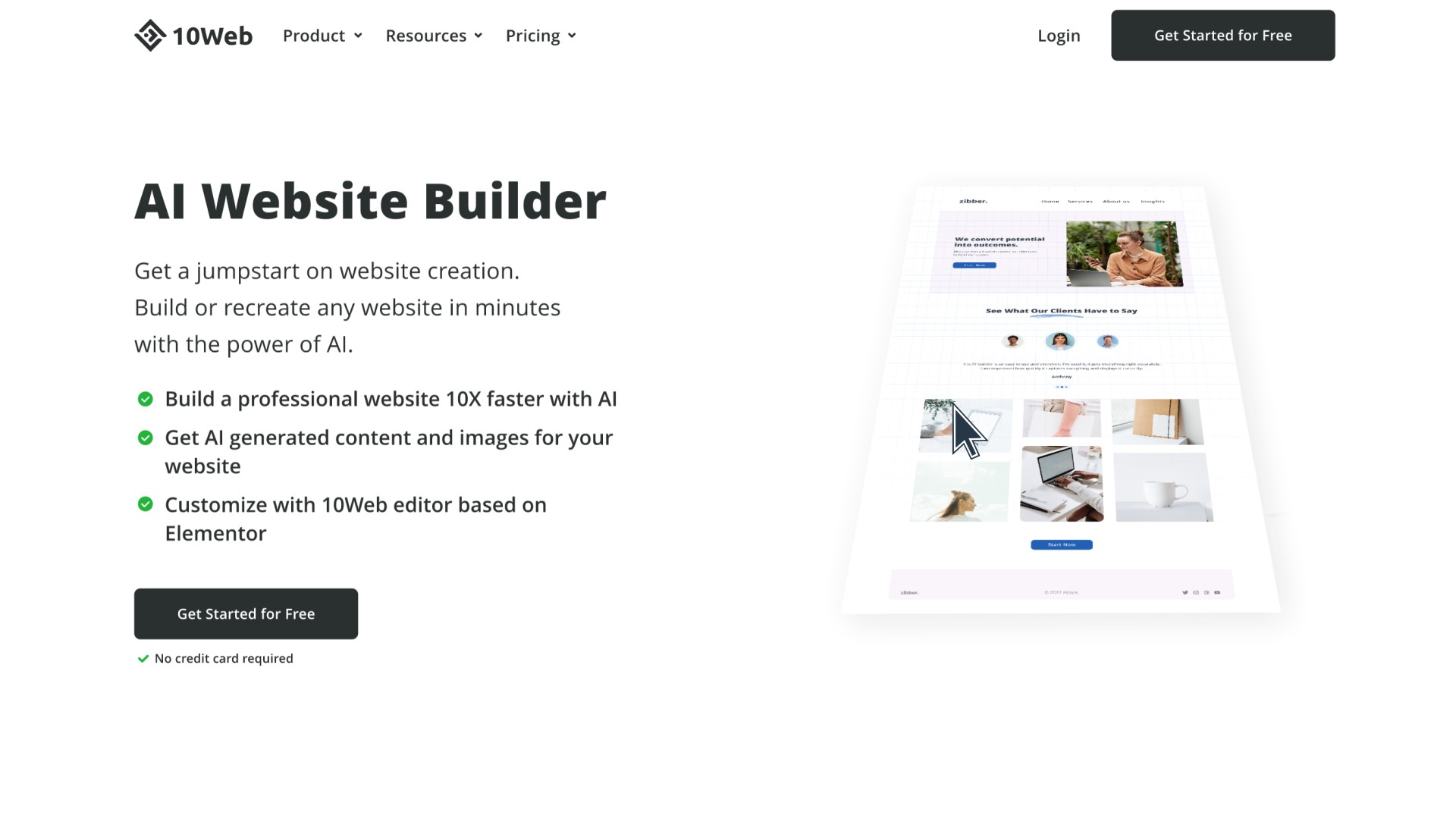 AI Website Builder: The Next-Gen Builder Created by 10Web