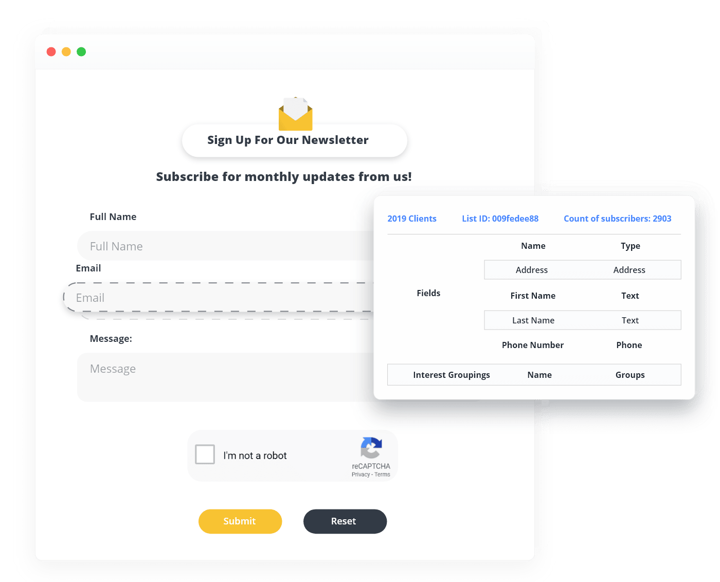 Customizable Drag&Drop MailChimp Plugin for WordPress