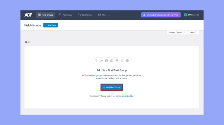 Añadir un grupo de campos en WordPress