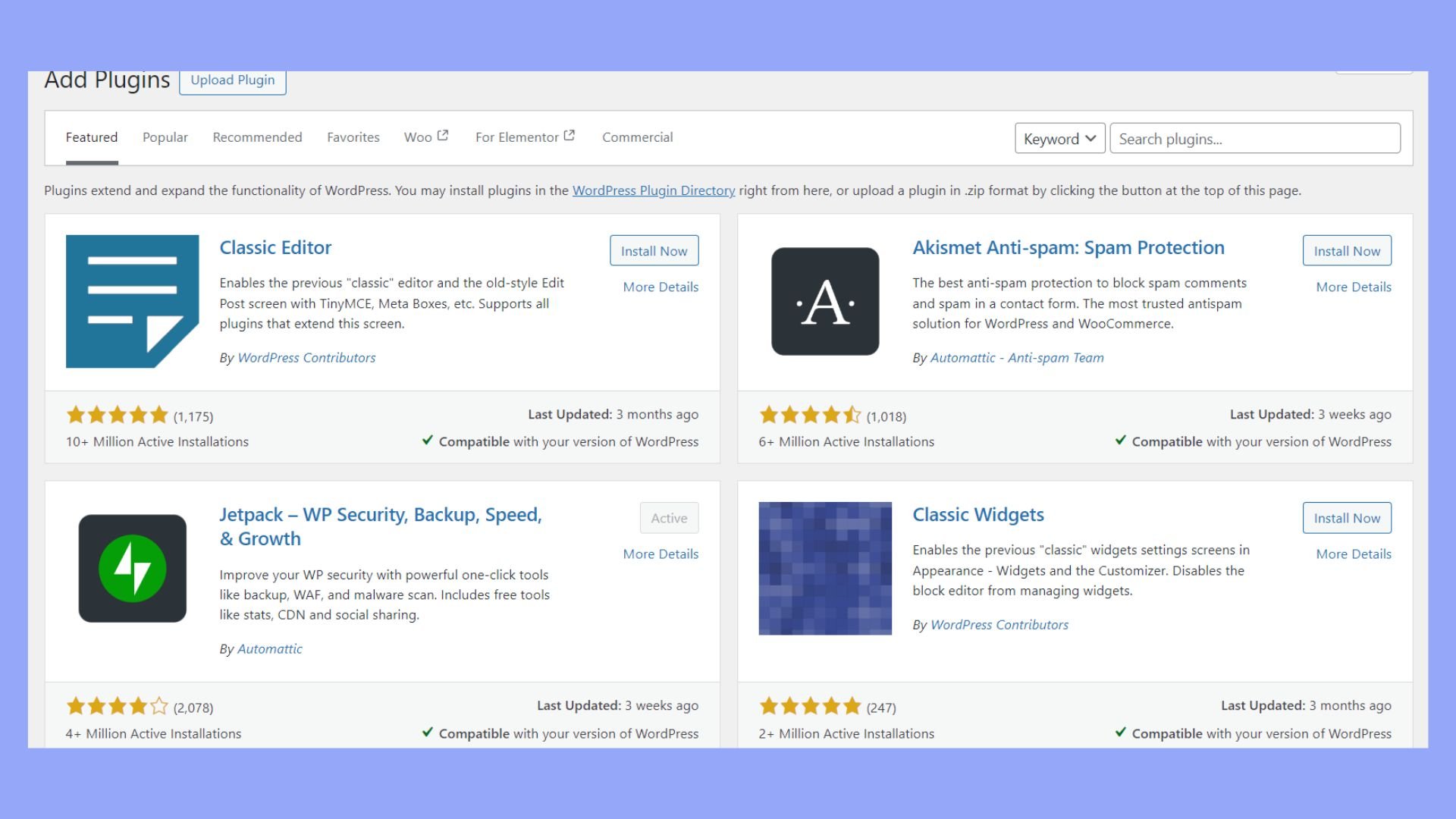 WordPress plugins