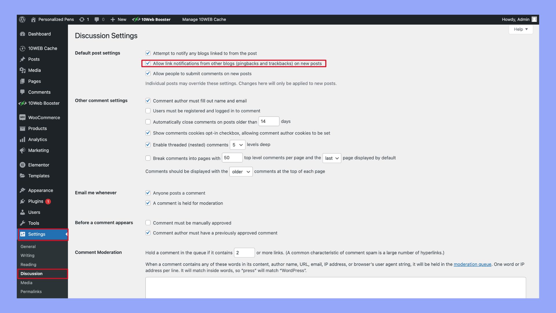 debate sobre la configuración