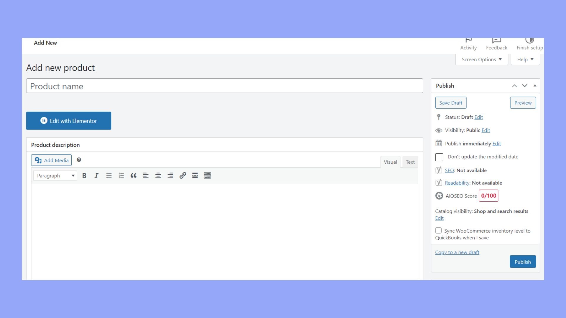 Añadir un nuevo producto en WooCommerce