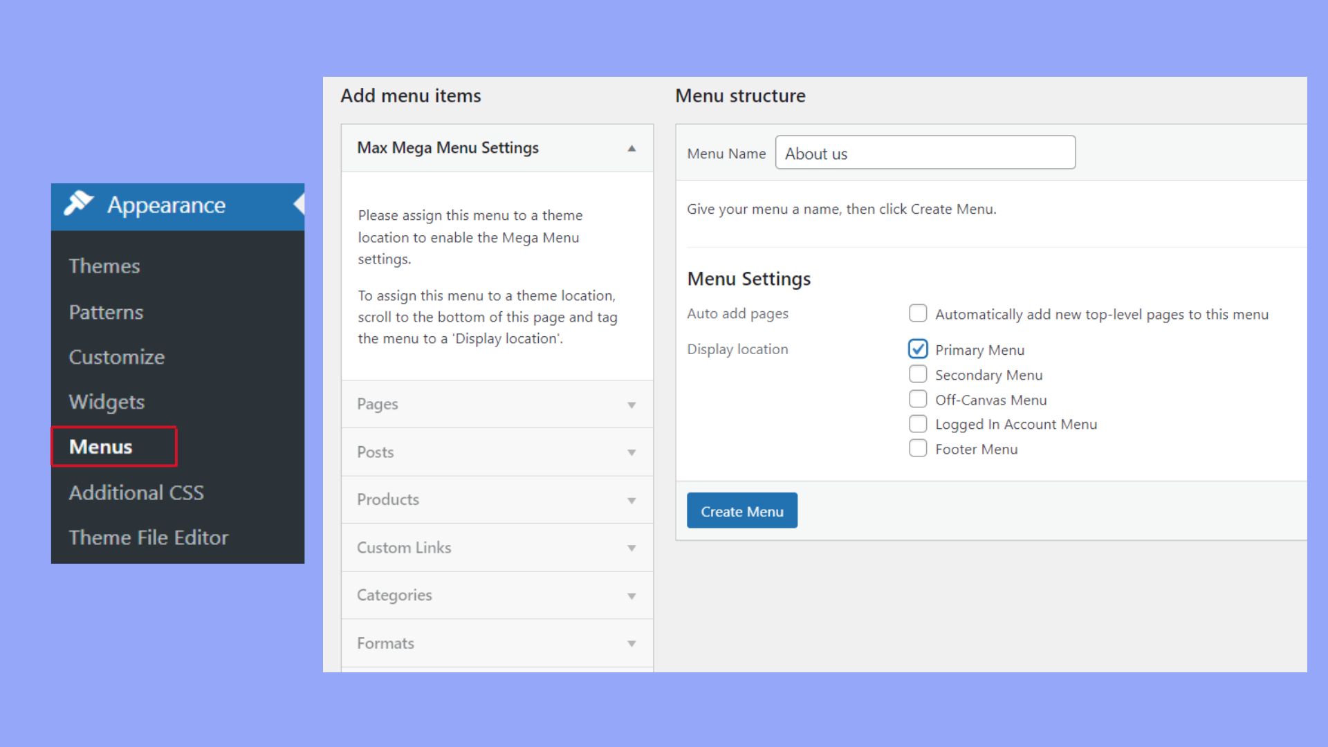 Crea un diseño de menú fácil de usar mediante la personalización