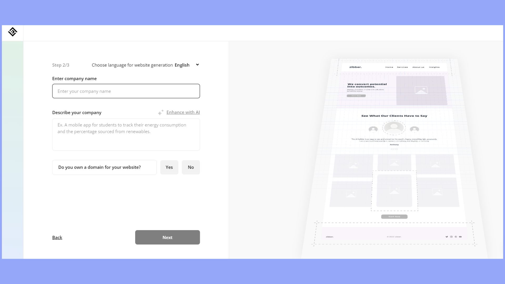 10Creador de sitios web AI