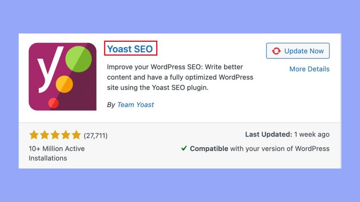 Installing Yoast SEO plugin
