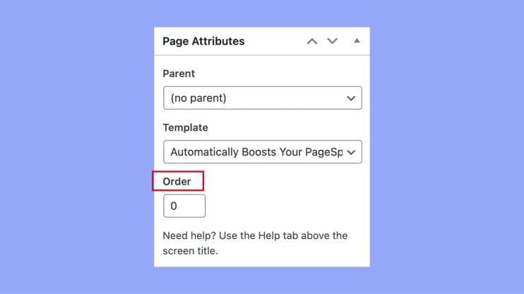 Organizar el orden de las páginas en WordPress