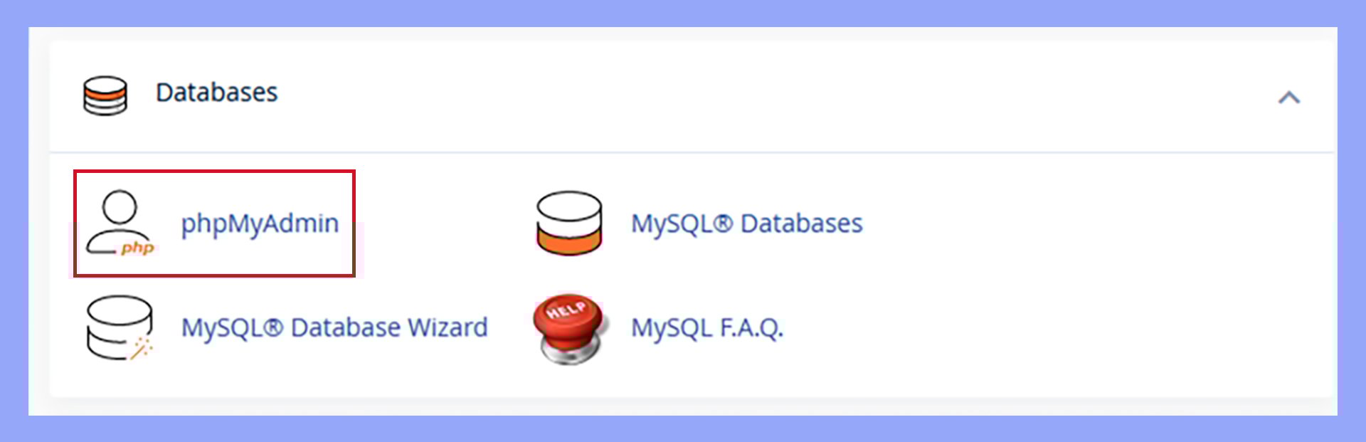 Accessing the database in WordPress through cPanel and phpMyAdmin.