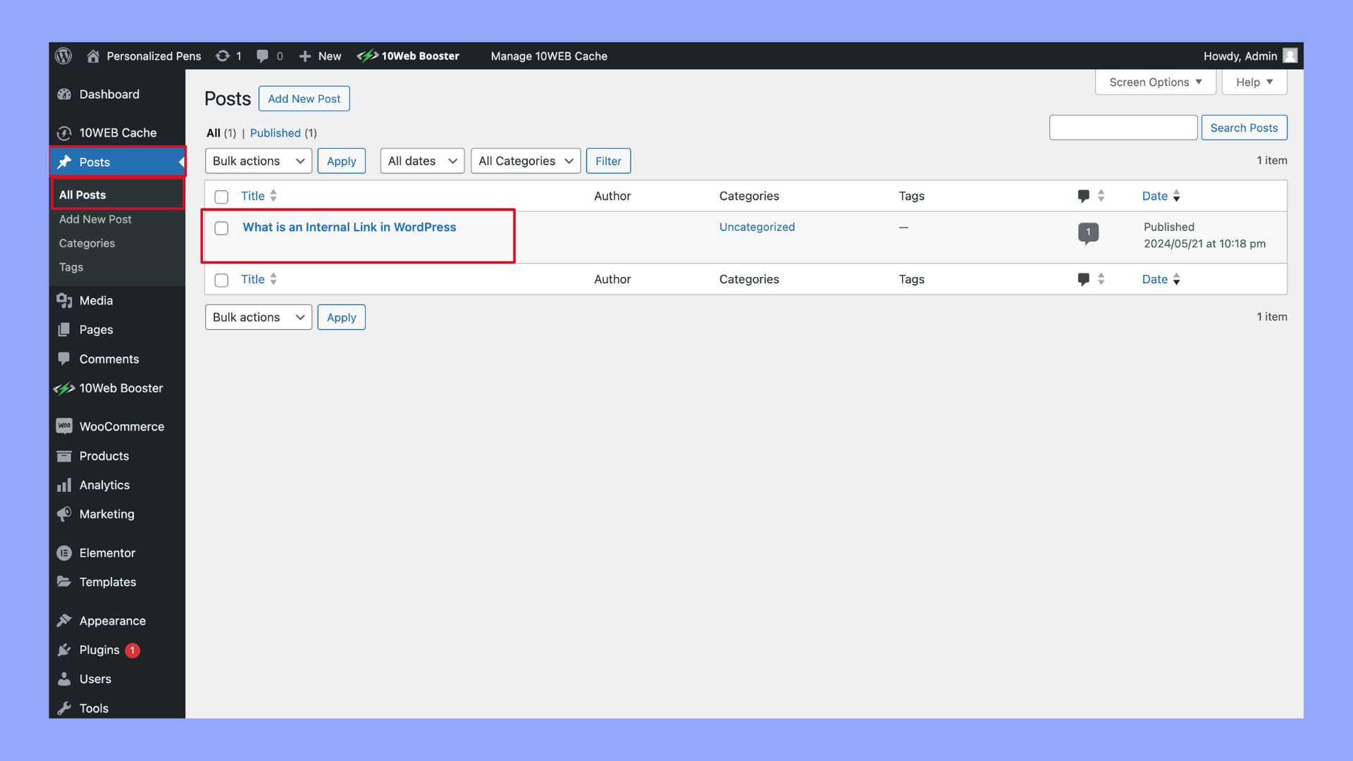 What is an Internal Link in WordPress - 10Web