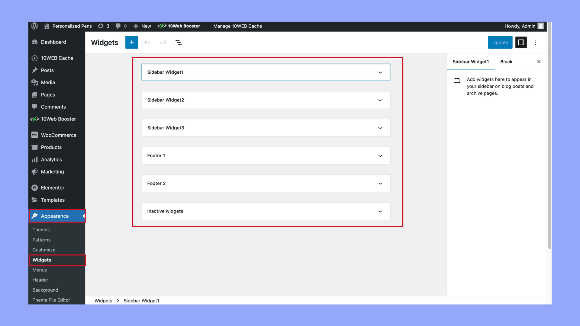 What is a WordPress Widget