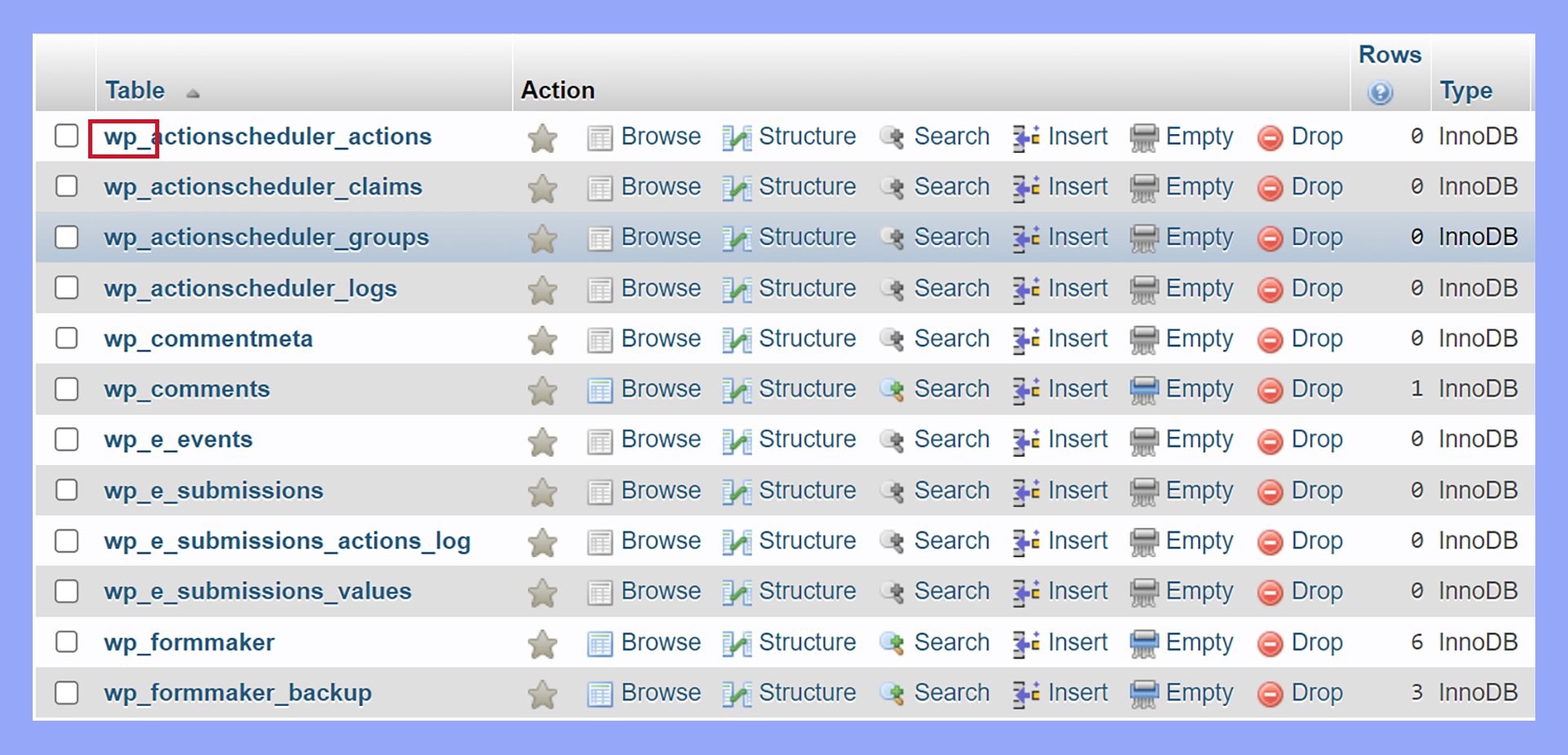 What Is the Prefix of WordPress Tables by Default - 10Web