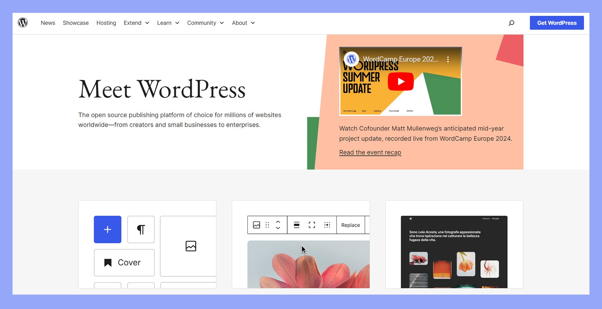 WordPress.org ofrece la versión autoalojada de WordPress, que es de uso gratuito.