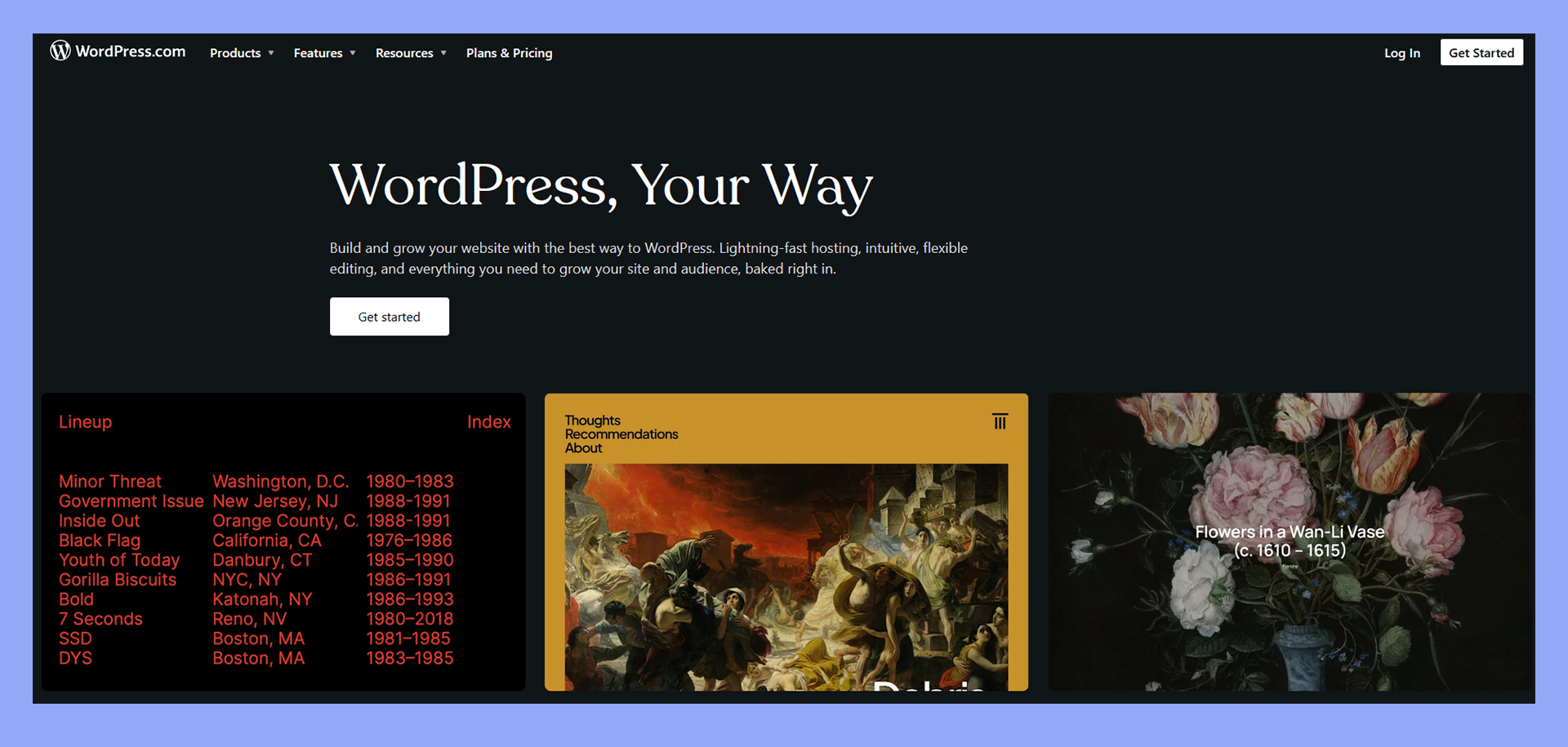 La plataforma WordPress gestionada por WordPress.com.