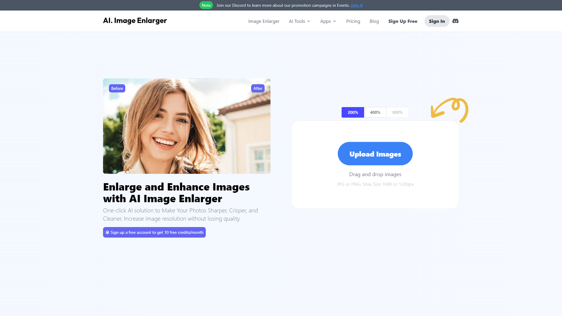 Screenshot for AI Image Enlarger