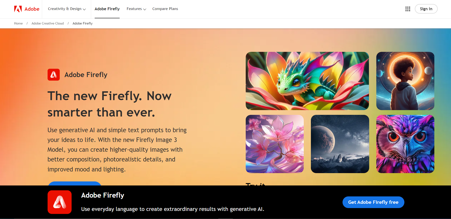 Screenshot for Adobe Firefly