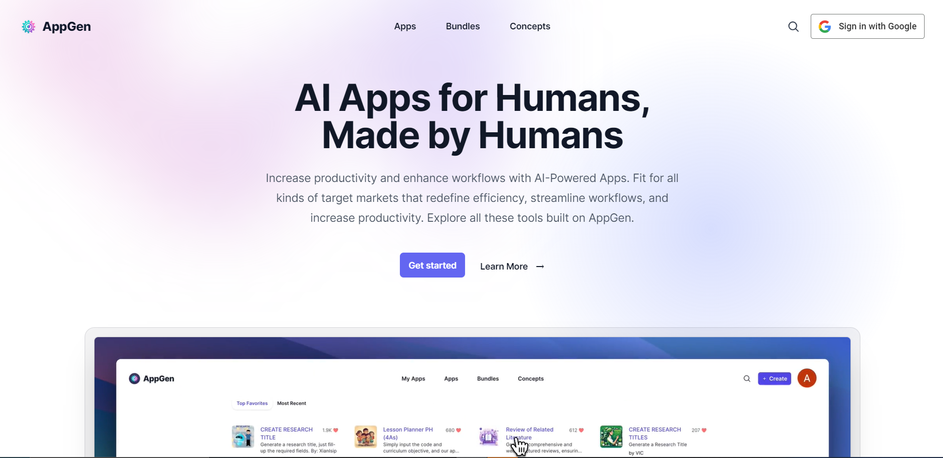 Screenshot for AppGen