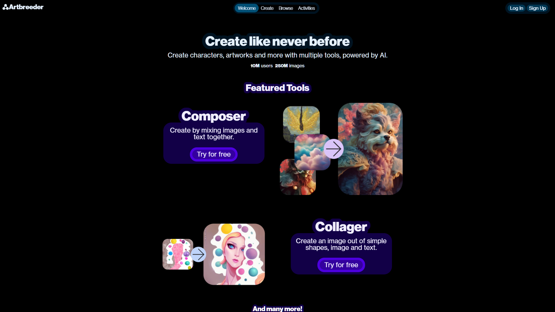 Screenshot for Artbreeder