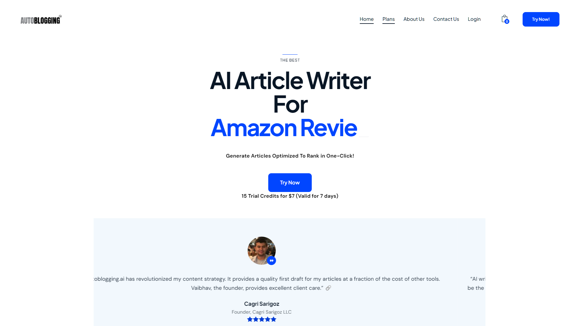 Screenshot for Autoblogging.ai