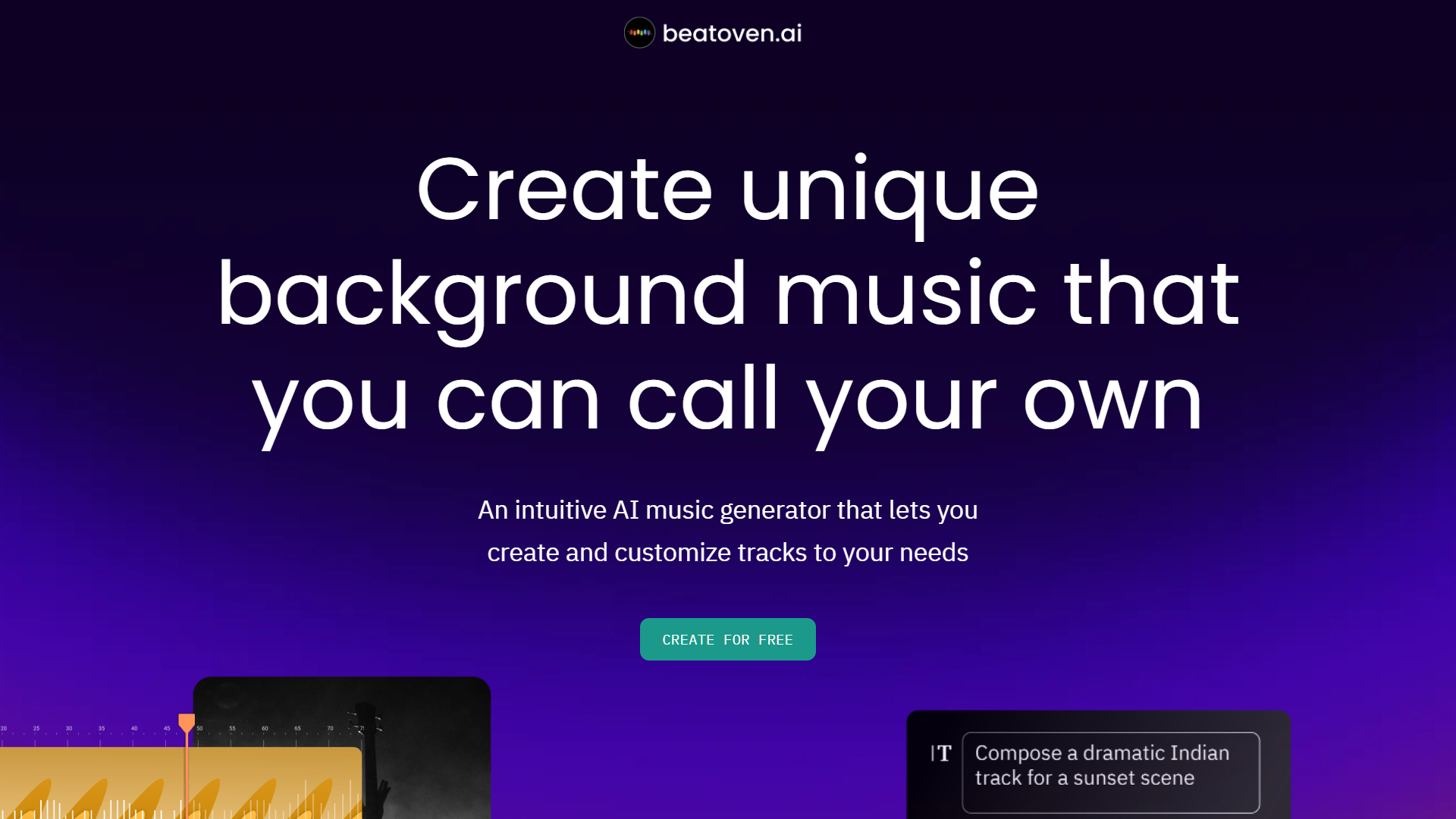 Screenshot for Beatoven.ai