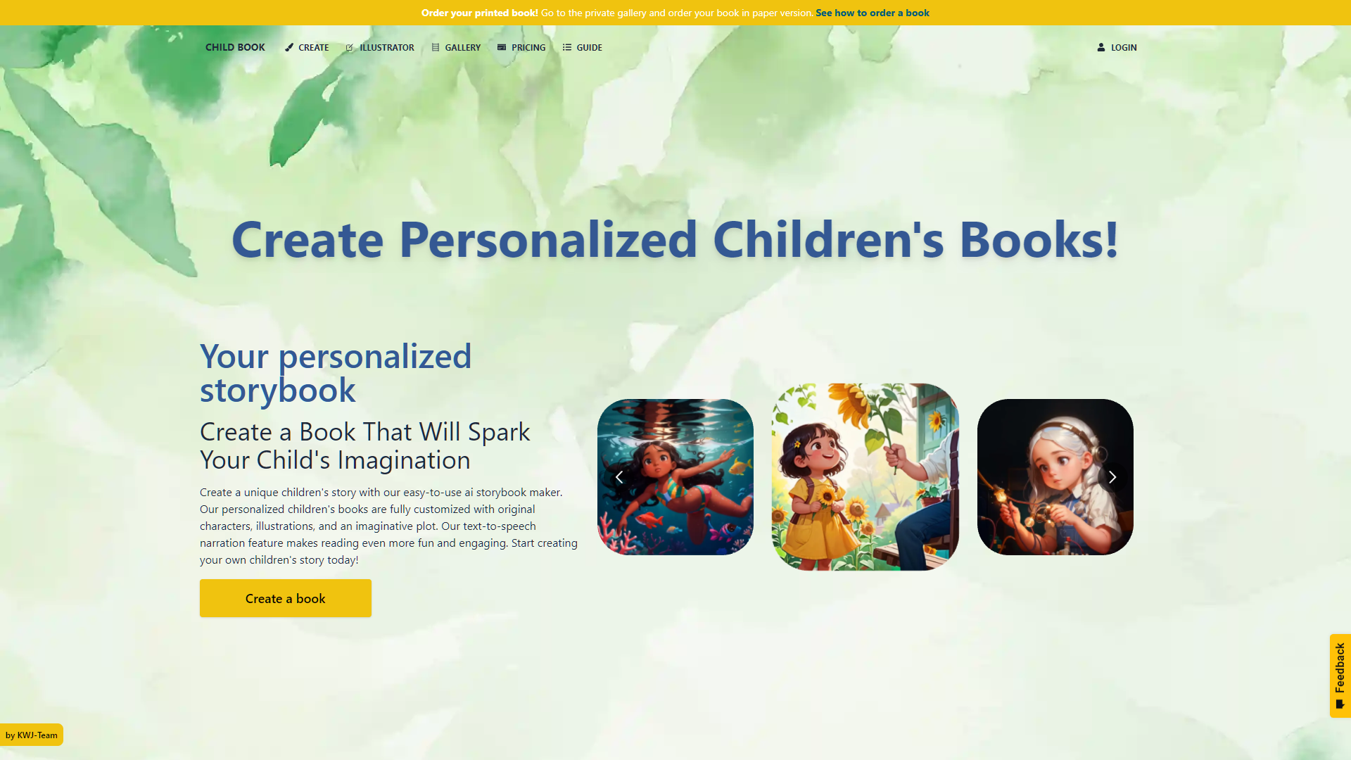 Screenshot for Childbook AI
