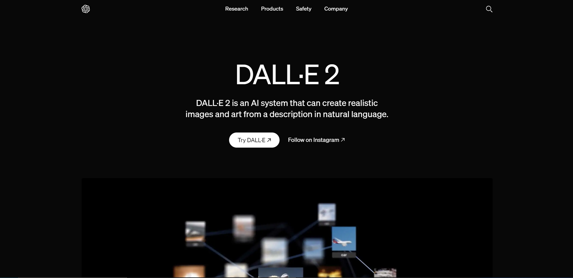 Screenshot for DALL-E 2