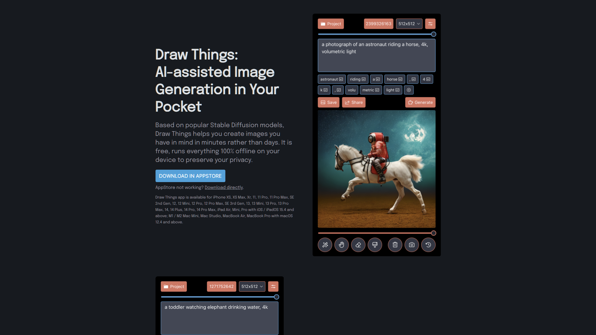 Screenshot for Draw Things