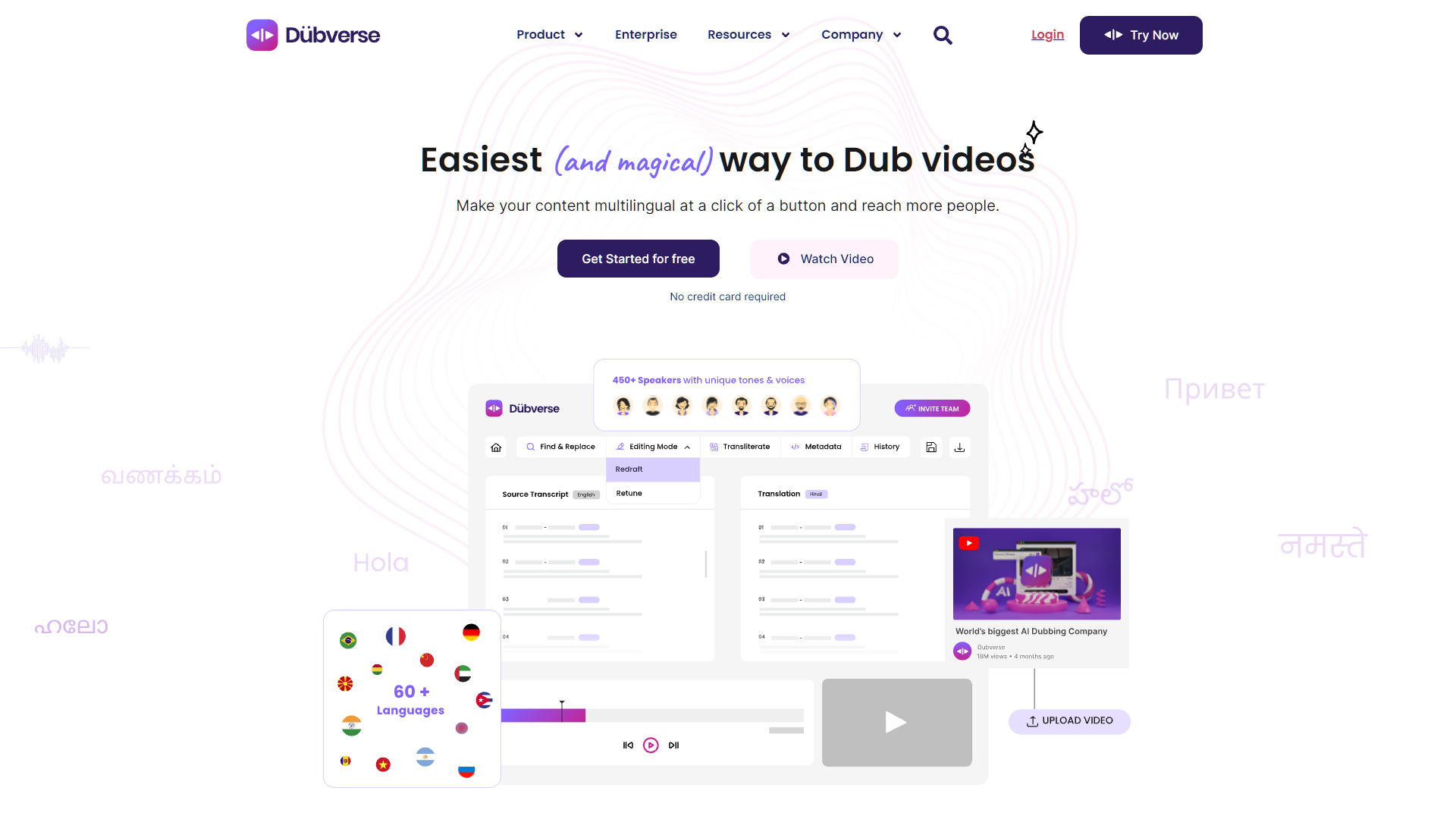 Screenshot for DubverseAI