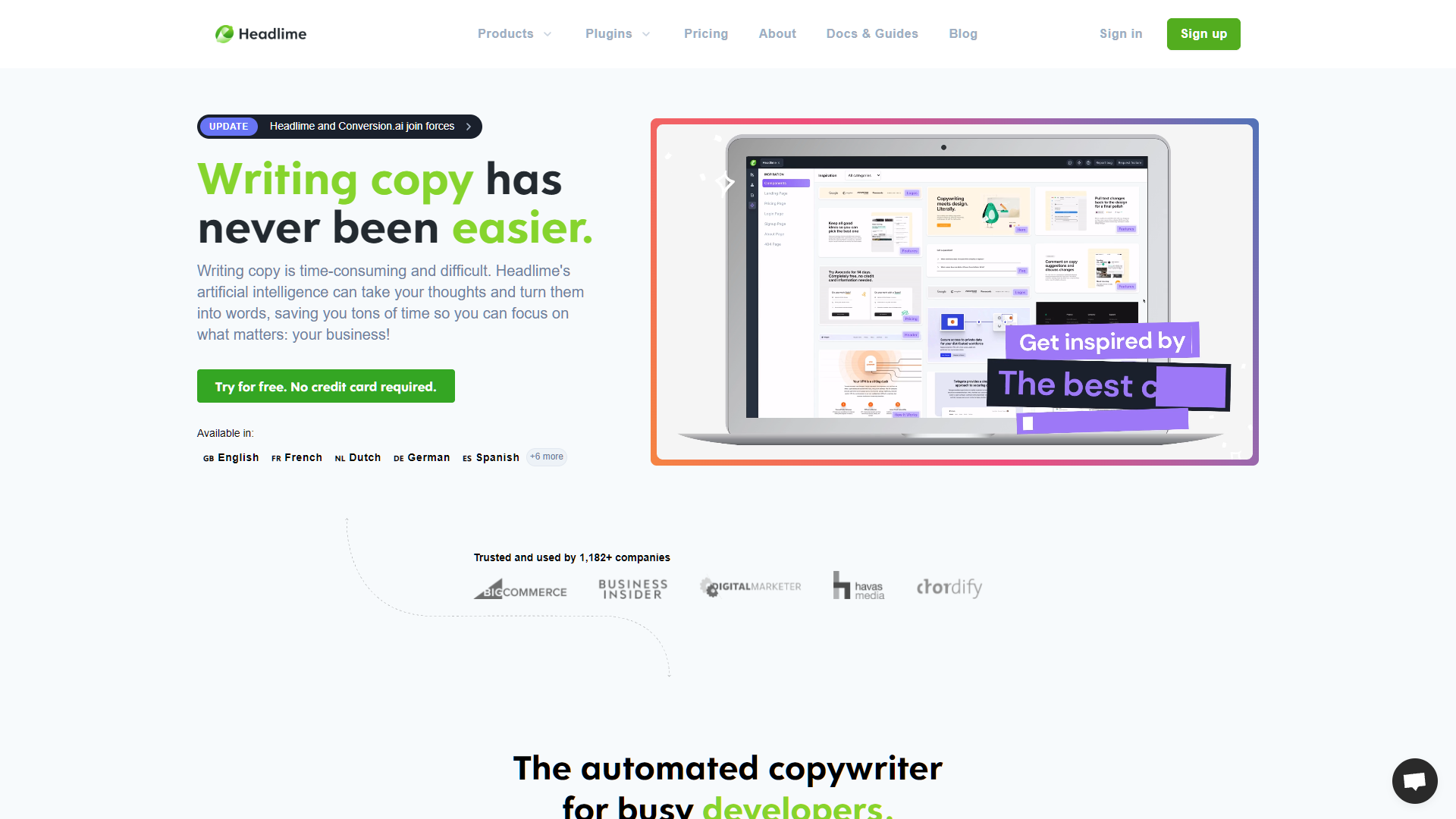 Screenshot for Headlime