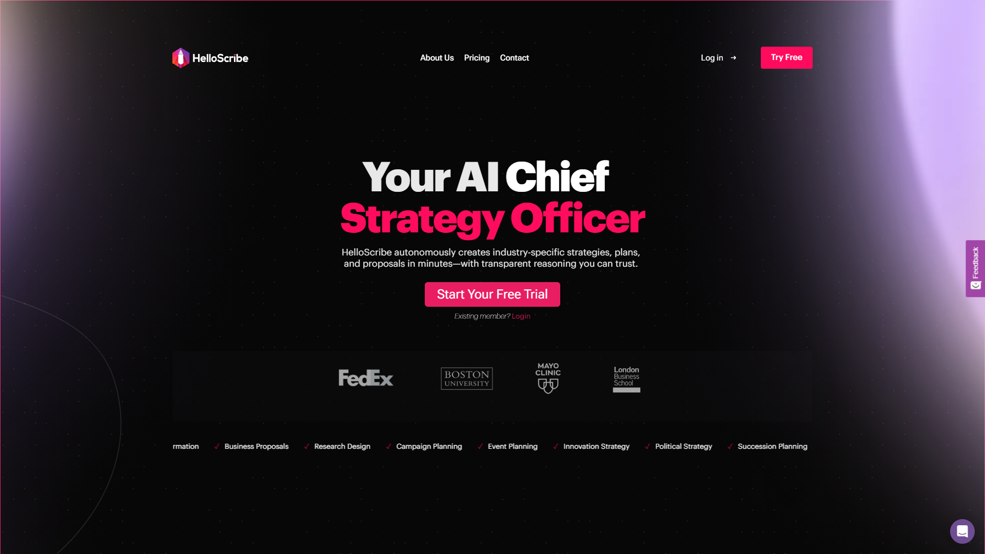 Screenshot for HelloScribe