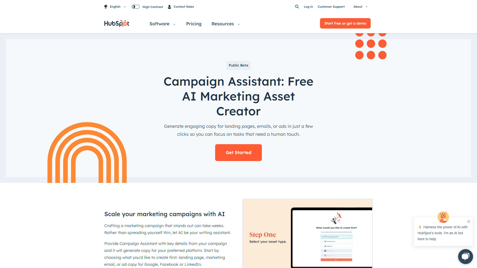 Screenshot for HubSpot Campaign Assistant