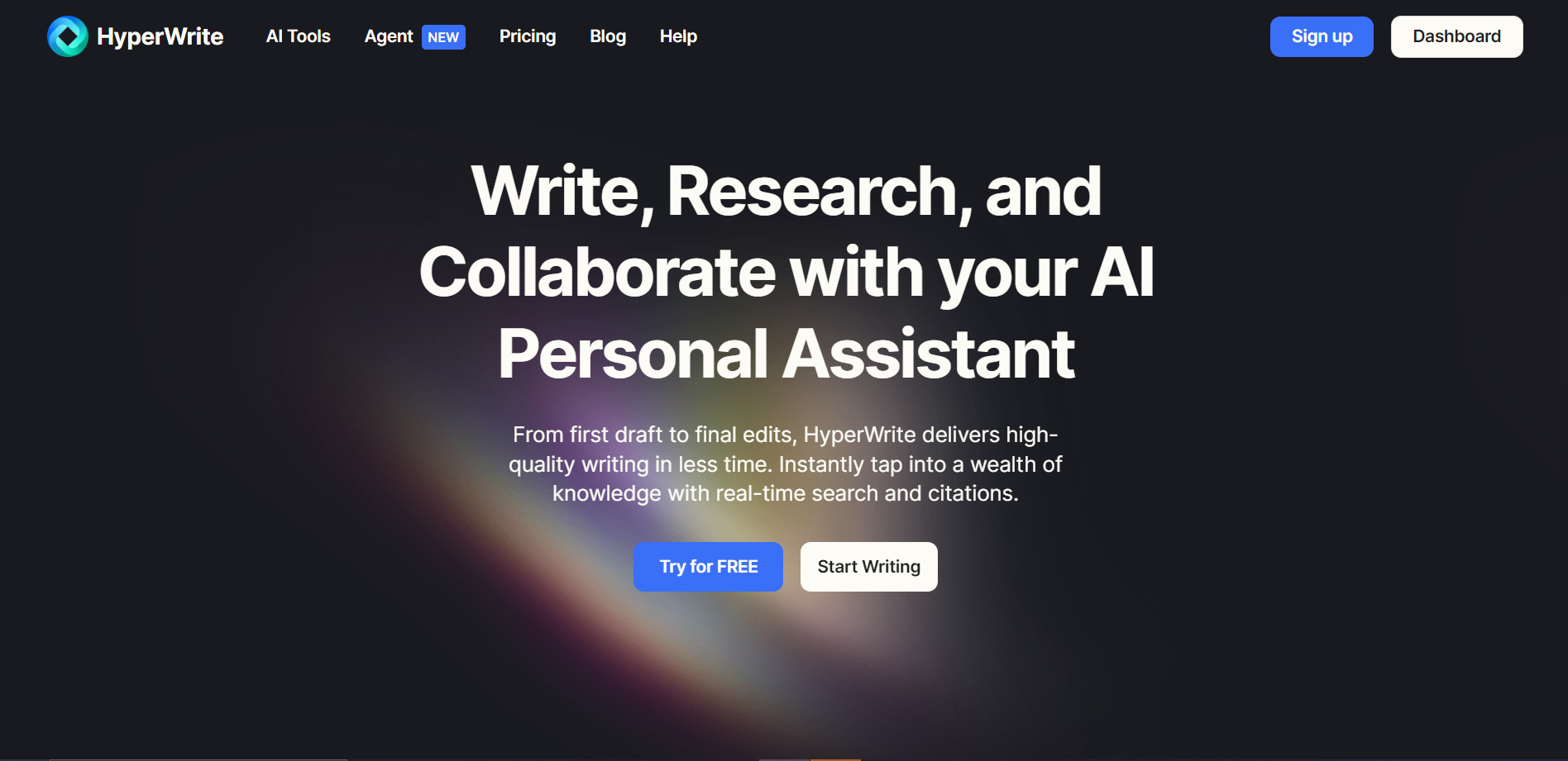 Screenshot for HyperWrite