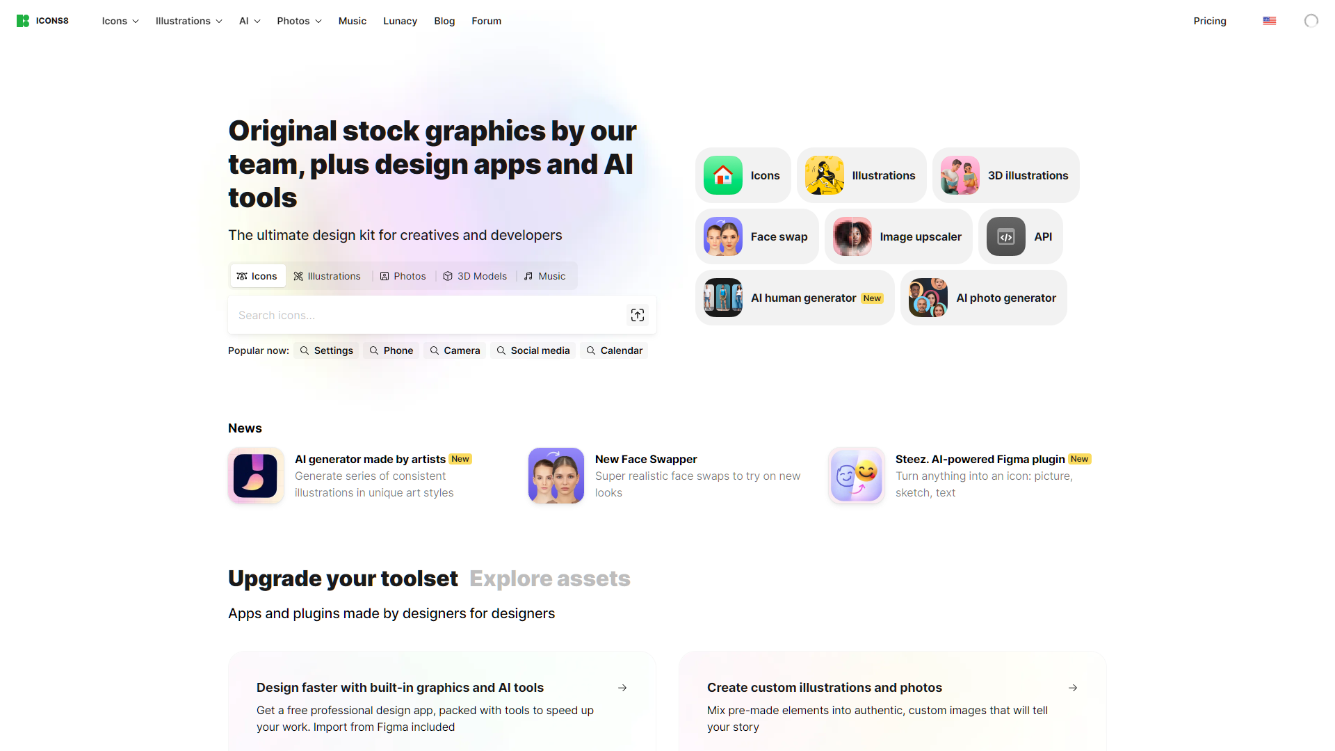 Screenshot for Icons8