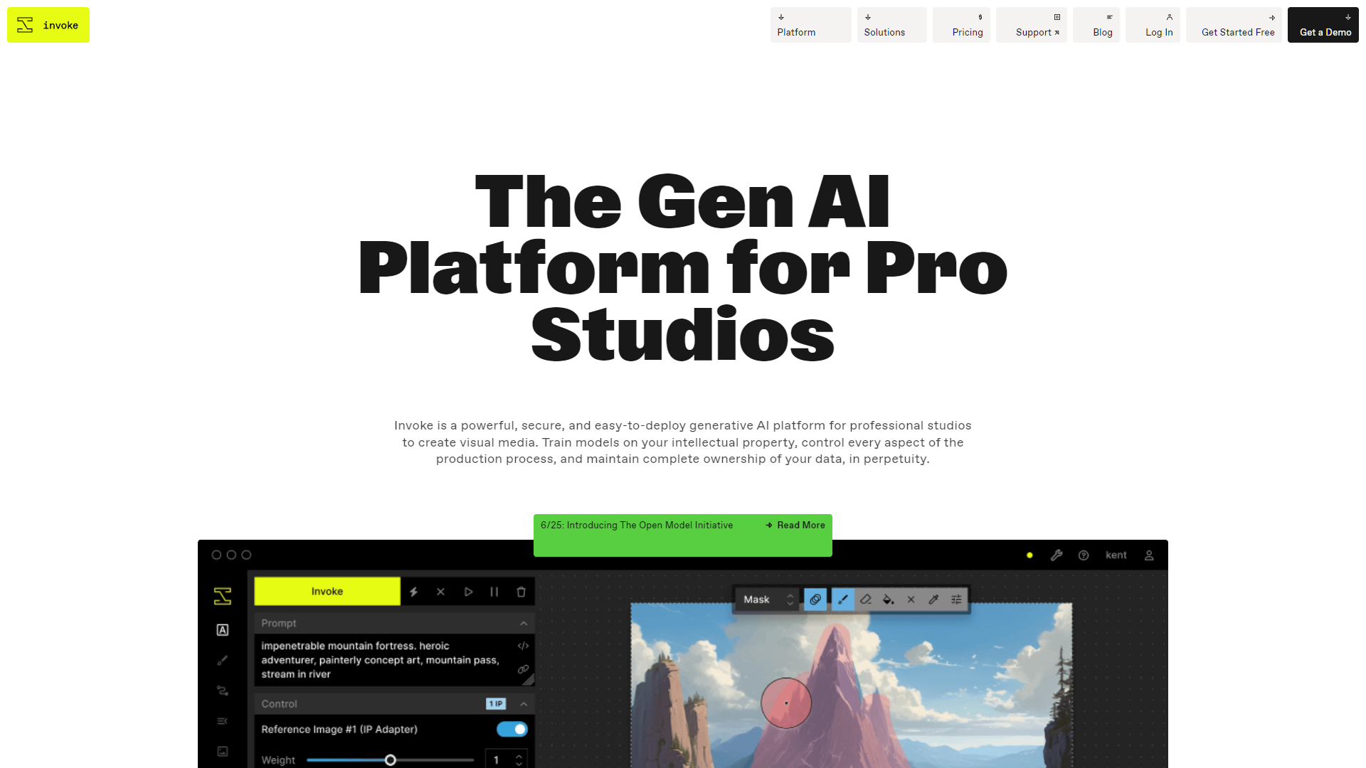 Screenshot for Invoke AI