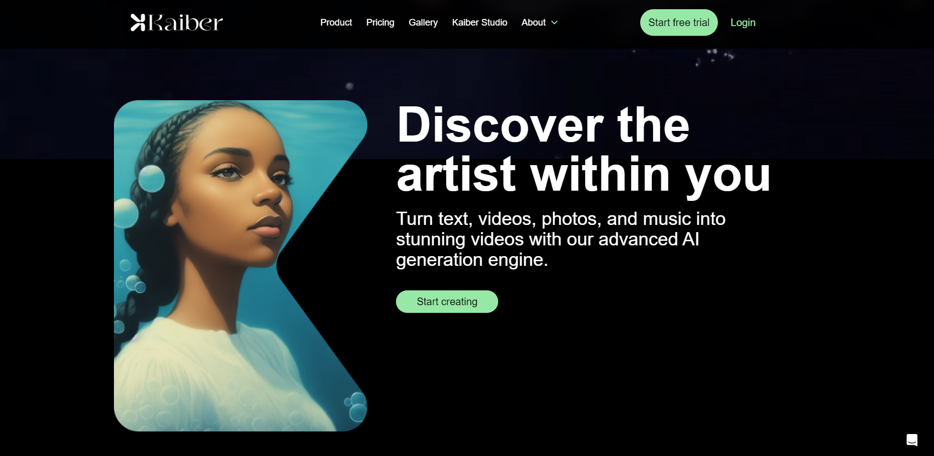 Screenshot for Kaiber AI