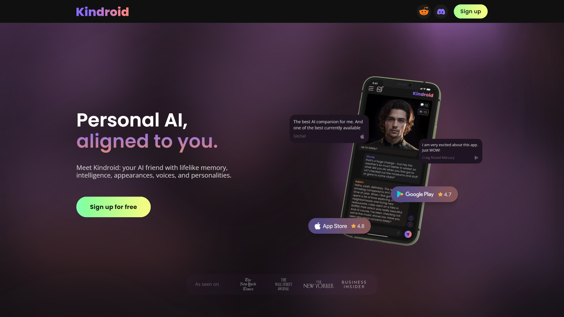 Screenshot for Kindroid