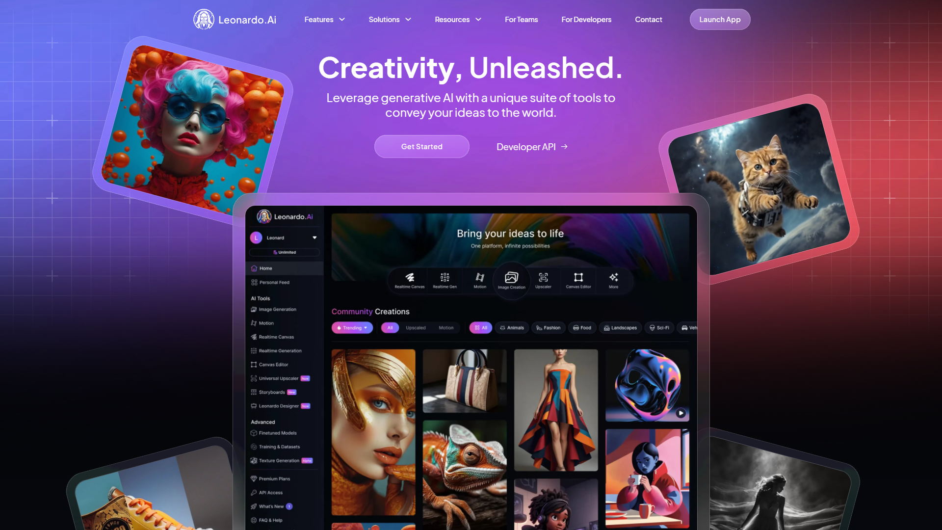 Screenshot for Leonardo.ai