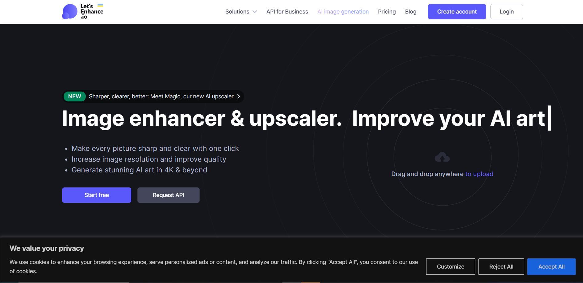 Screenshot for Let’s Enhance