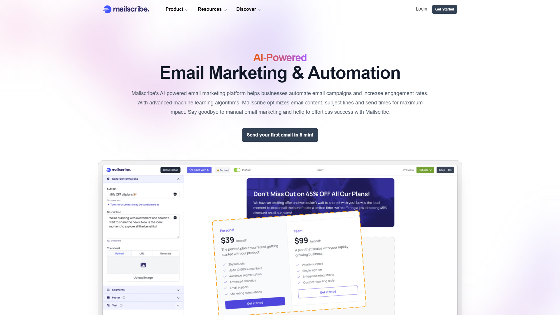 Screenshot for Mailscribe
