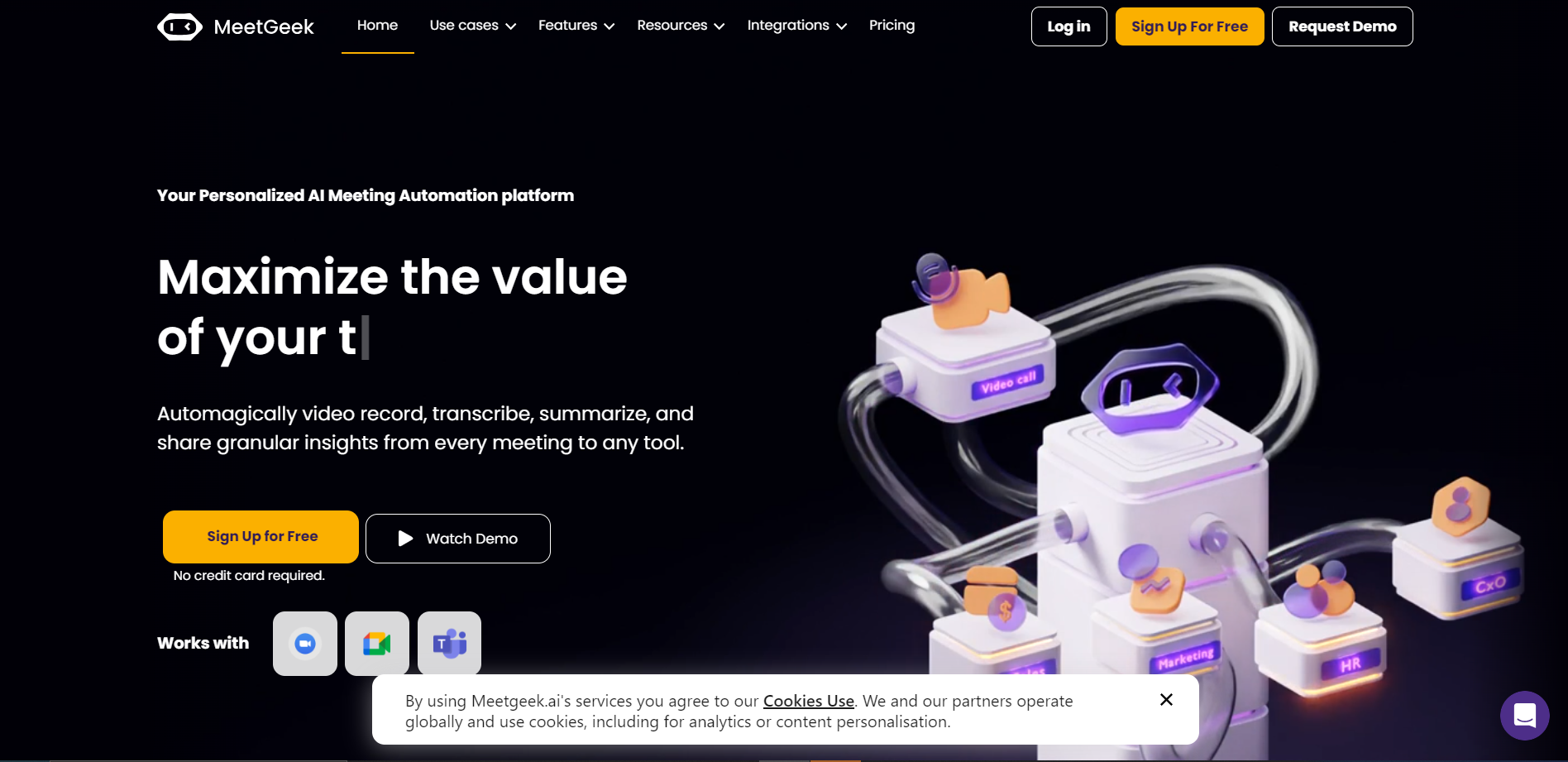 Screenshot for MeetGeek