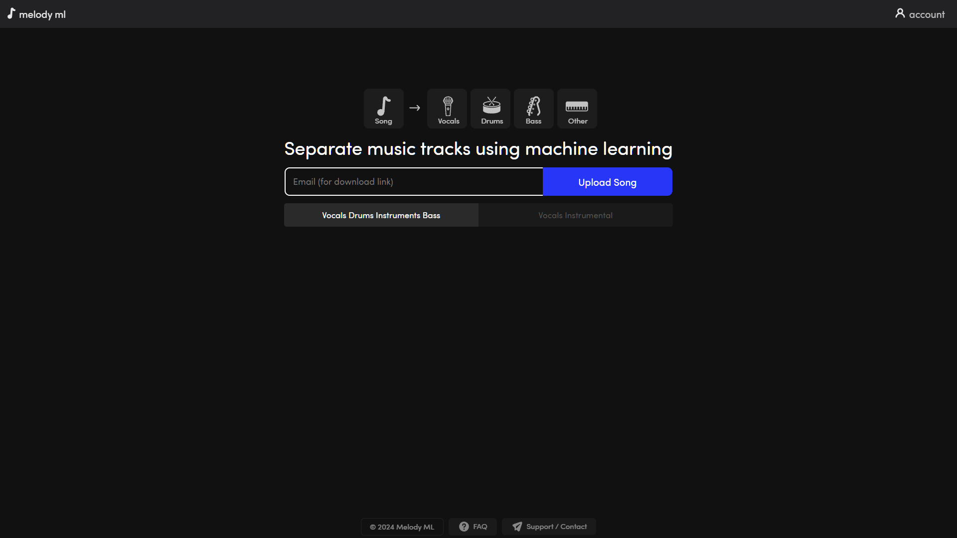 Screenshot for Melody ML