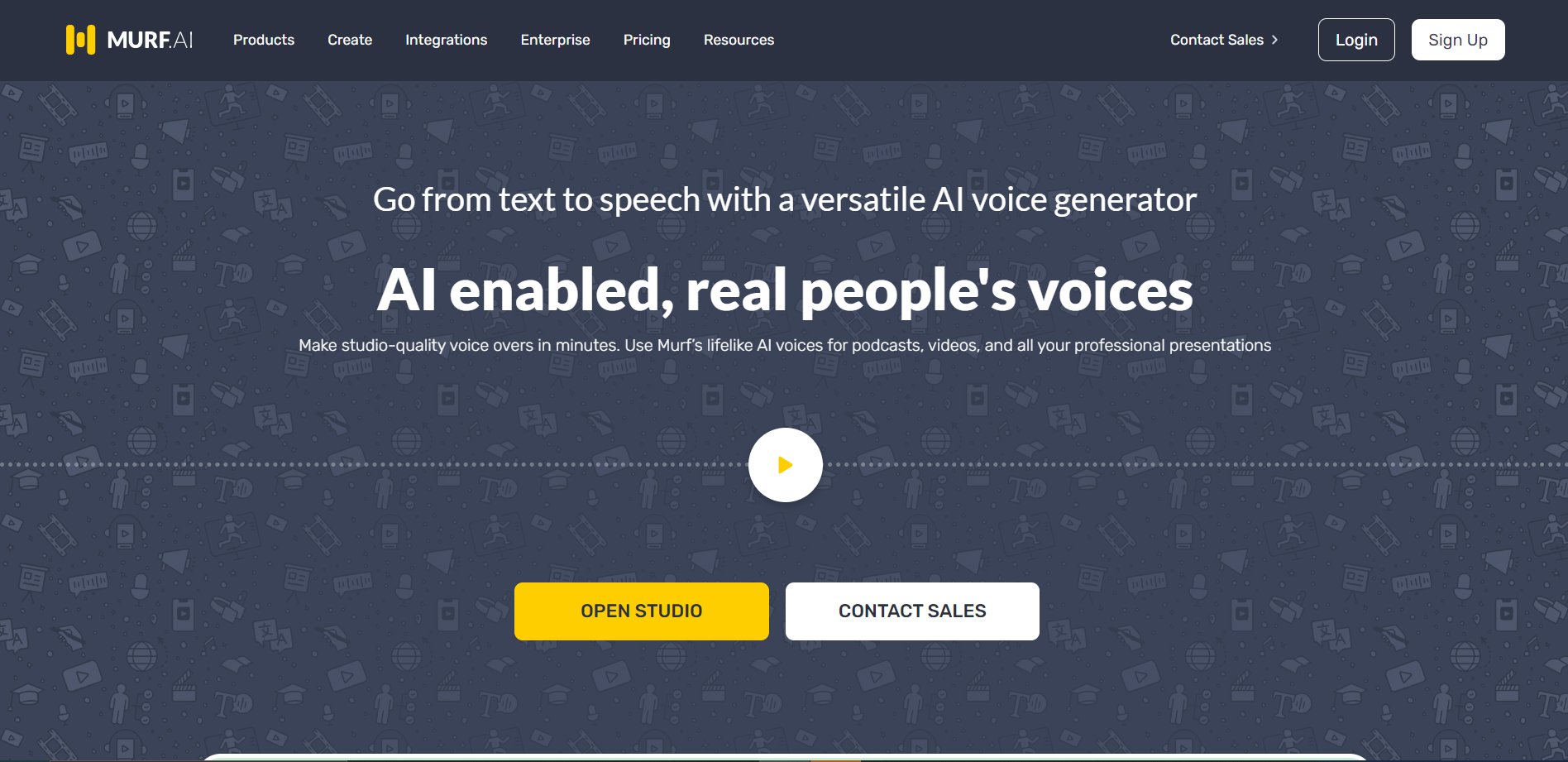Screenshot for Murf AI