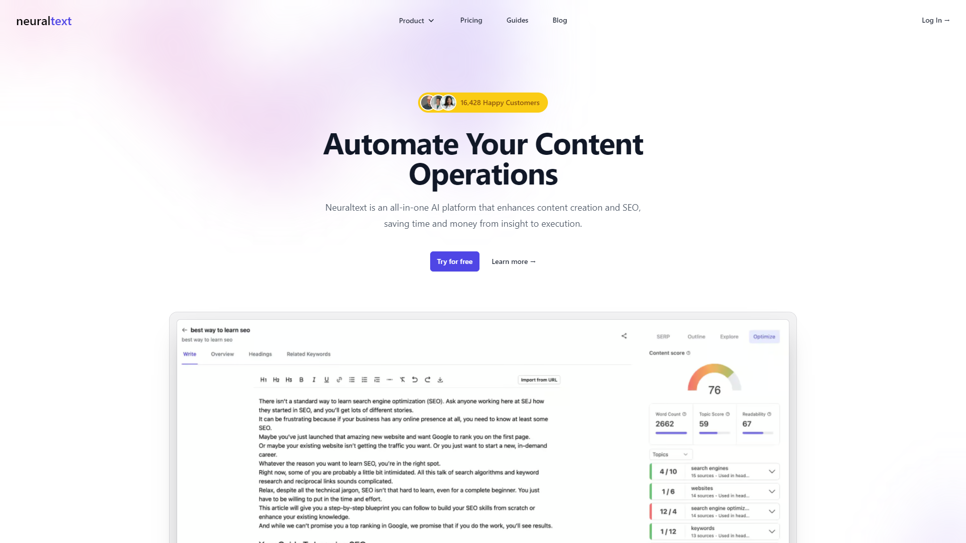 Screenshot for Neuraltext