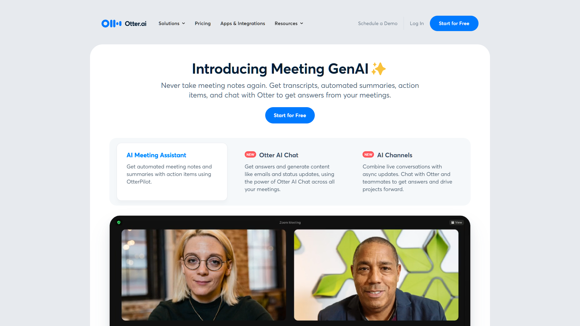 Screenshot for Otter.ai