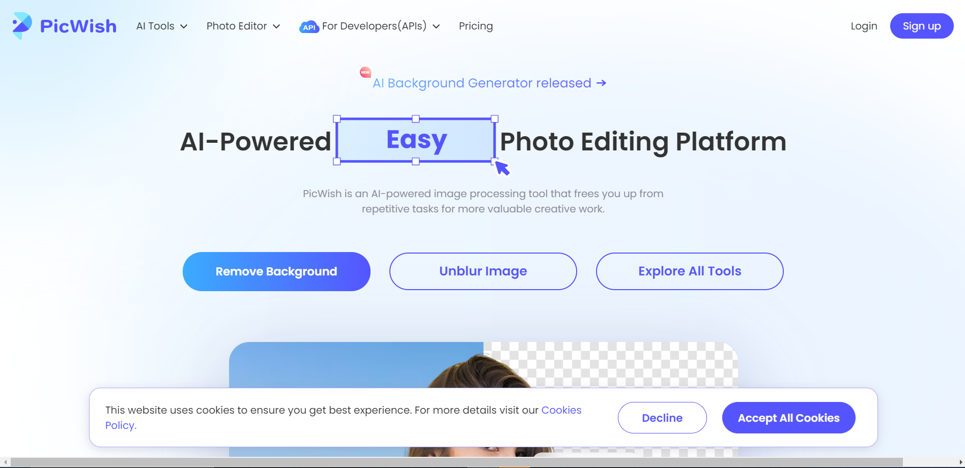 Screenshot for PicWish