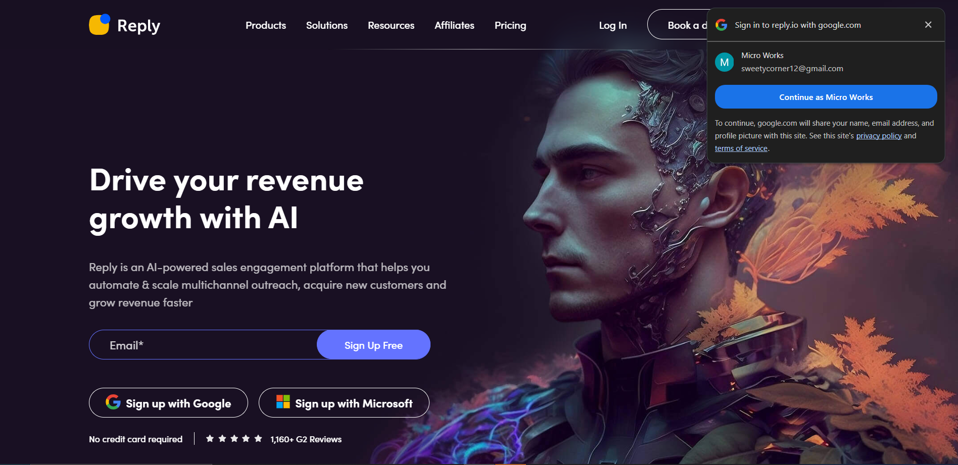 Screenshot for Reply.io